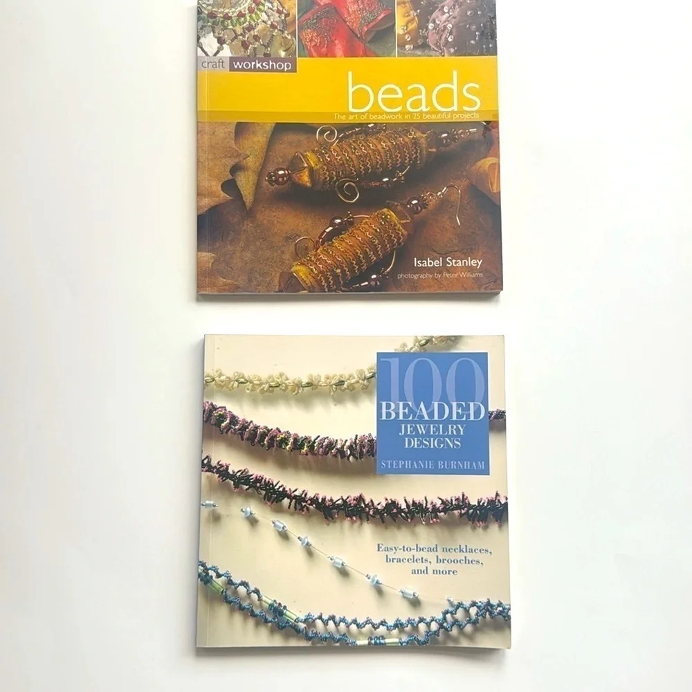 Lot of two beading books
